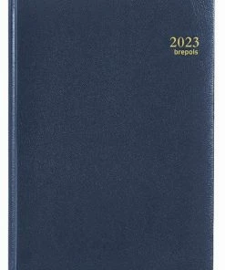Hete verkoop 👏 Brepols Agenda 2023 • OMEGA • LIMA • 21 X 29 Cm • Blauw • 1w/2p 🔔