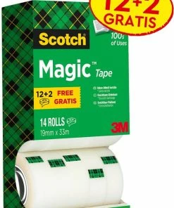 Beste deal 🧨 Value Pack: 12 X Scotch® Magic™ Tape, Kartonnen Toren, 19 Mm X 33 M + 2 Rol GRATIS 🎁 -ACROPAQ Shop 550x818